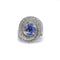 Bague 54 Bague or blanc, saphir, diamants 58 Facettes 210149R