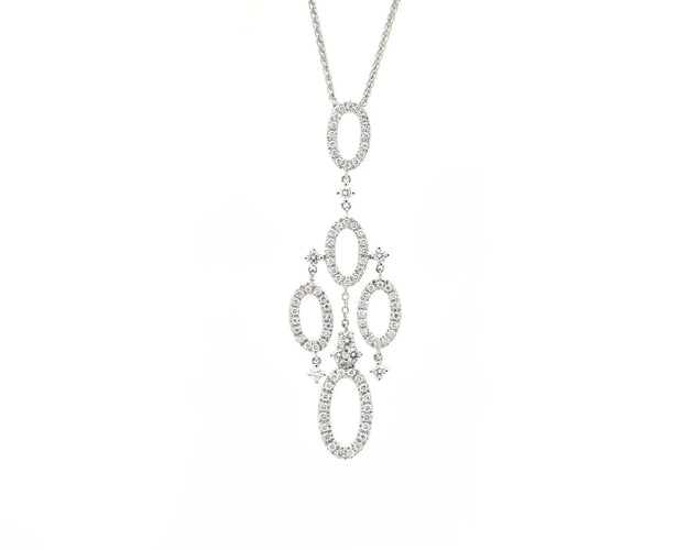 Collier Collier Recarlo en or blanc et diamants de 0,63 ct 58 Facettes 14730
