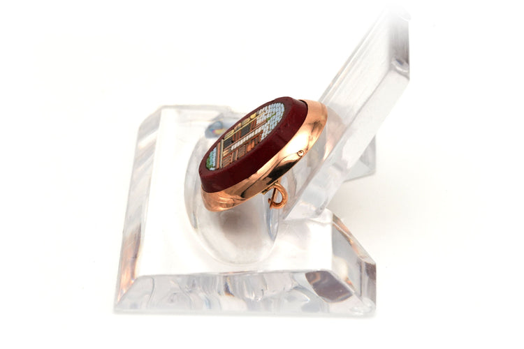 Broche Broche en or rose et micro-mosaïque 58 Facettes 20614