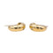 Boucles d'oreilles Boucles d'oreilles Demi créoles Or jaune Diamant 58 Facettes 3876020CN