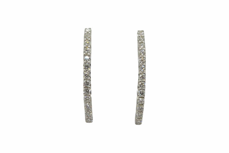 Boucles d'oreilles Boucles d'oreilles or et diamants 0,39 ct 58 Facettes 00019401