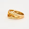 51 Bague moderne or jaune et citrine et diamants 58 Facettes LJ9