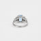 Bague 62 Bague en or gris et pierre bleue 58 Facettes