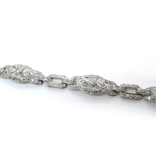 Bracelet Bracelet en platine et diamants époque art déco 58 Facettes