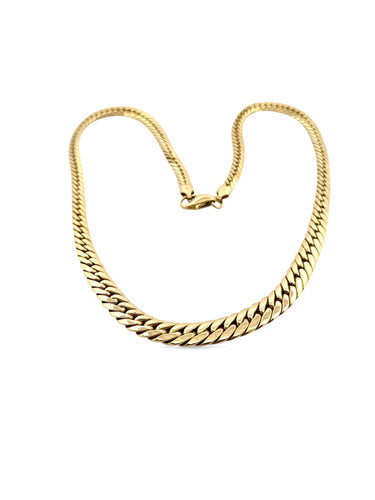 Collier Collier en chute maille anglaise or jaune 18 carats 58 Facettes