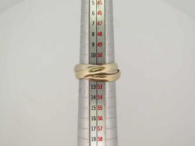 Bague 52 vintage bague CARTIER trinity mm classique 3 anneaux t52 en or 18k 58 Facettes 267271