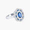 Bague 54 Bague style Art Déco Saphirs Diamants 58 Facettes AB7