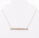 Collier COLLIER LIGNE DIAMANTS OR GRIS & OR JAUNE 58 Facettes