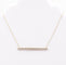 Collier COLLIER LIGNE DIAMANTS OR GRIS & OR JAUNE 58 Facettes