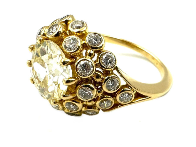 Bague 52 GILBERT ALBERT - Bague or jaune et diamants dont 2.04ct 58 Facettes