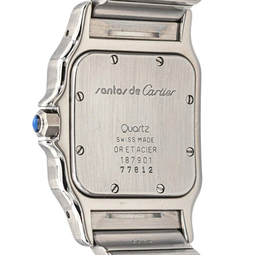 Montre Cartier Montre Santos Acier, Or jaune Spinelle 58 Facettes 3941445RV