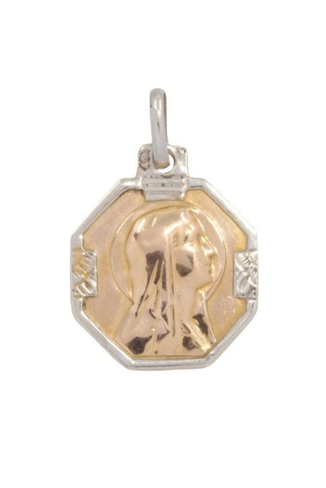 Pendentif Médaille vierge art-déco 58 Facettes 090871