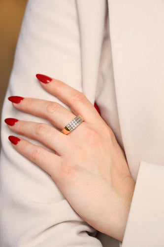 60.5 Bague Or jaune, Or blanc Diamant 58 Facettes 1628762CN