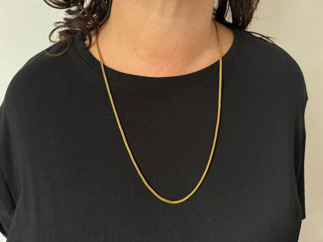 Collier Chaine En Or Jaune Maille Palmier 58 Facettes