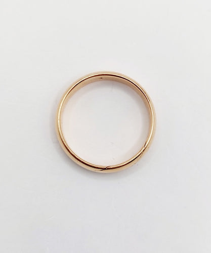 Bague 55 Alliance jumelées victorienne or rose gimmel (circa 1896) antique 58 Facettes A05213