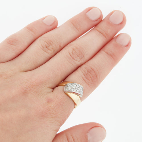 Bague 53 Bague 2 Ors Diamants 58 Facettes REF 10005/20