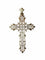 Pendentif Pendentif croix ajourée en or jaune 58 Facettes 593