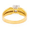 Bague 56 Bague Solitaire Or jaune, Or blanc Diamant 58 Facettes 578381CD