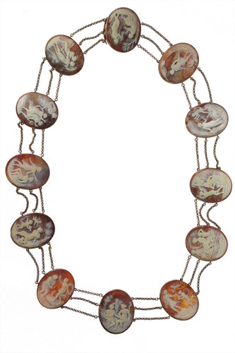 Collier Collier camée victorien, vers 1860 – Un chef-d'œuvre du Grand Tour en or 58 Facettes 24269-0015