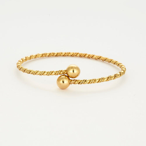 Bracelet Bracelet jonc or jaune 58 Facettes LP630/2