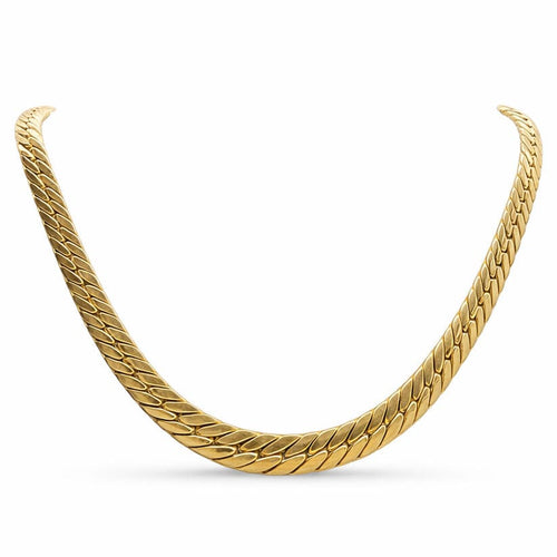 Collier Collier maille anglaise or jaune 58 Facettes