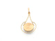 Pendentif Pendentif perle grise et or jaune baroque 58 Facettes
