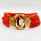 Bracelet Bracelet or jaune, rangs de perles de corail (circa 1880) 58 Facettes A06367