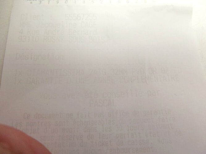 Montre montre GUCCI diamantissima 32 mm ya141401 quartz acier & cuir + boite 58 Facettes 264899