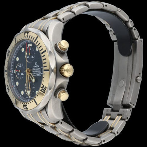 Omega Seamaster 300M Chronograph Klocka Titan / 18K Gult Guld 