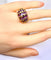 Bague 51 Bague en or jaune 18 carats sertie de 29 améthystes 58 Facettes AB550