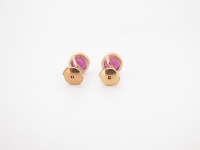 Boucles d'oreilles boucles d'oreilles POIRAY puces lolita rhodolite or 18k  s 58 Facettes 268231