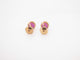 Boucles d'oreilles boucles d'oreilles POIRAY puces lolita rhodolite or 18k  s 58 Facettes 268231