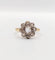 Bague 51 Bague marguerite antique en or 18k et platine, diamants taille rose 58 Facettes A06414