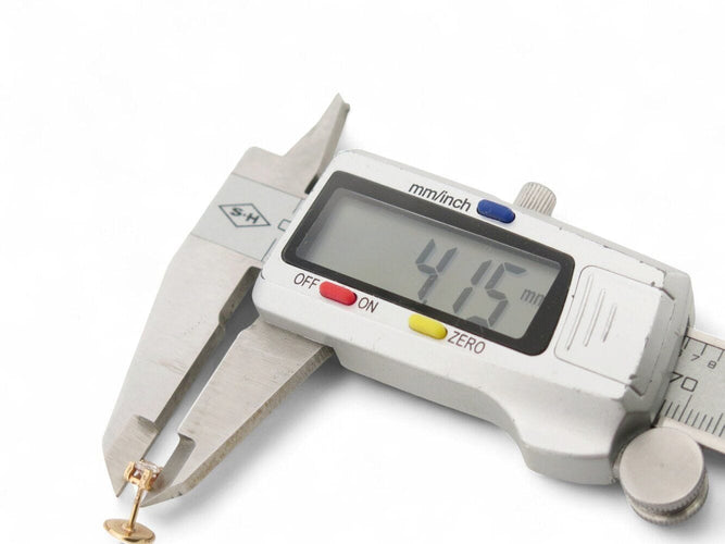 Boucles d'oreilles boucles d'oreilles puces CARTIER c en or rose diamant 0.48ct s 58 Facettes 270984