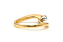 Bague 52 Bague contemporaine en or jaune et blanc, diamant taille brillant (+-0.16ct) 58 Facettes 22895