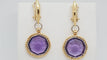Boucles d'oreilles Boucles d'oreilles en or deux tons et améthystes 58 Facettes 30222