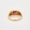Bague 55.5 Bague or jaune, rubis et diamants 58 Facettes GULK244