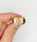 Bague 52 Bague tank XXL art deco or rose 18k diamant taille ancienne 1,25 carats (circa 1950) 58 Facettes A05970