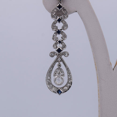 Boucles d'oreilles ORECCHINI en or blanc avec diamants et safran 58 Facettes