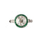 Bague 50 Bague en platine, diamant, émeraudes - Vers 1920 Art Déco 58 Facettes 4428