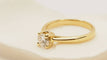 Bague 52 Bague solitaire en or jaune et diamant 58 Facettes 30180