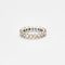 Bague 52 Alliance américaine or blanc et jaune diamants 2,28 ct 58 Facettes