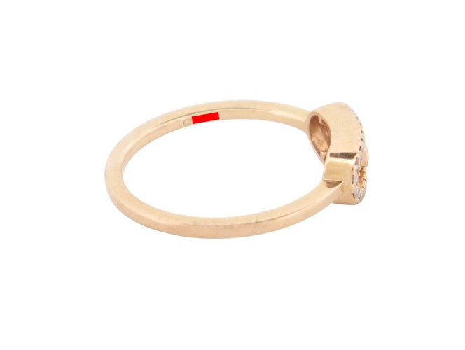 Bague 47 bague MESSIKA move uno semi pavee 04705-pg or rose 18k & diamants t47 58 Facettes 272292