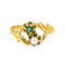 Bague 50 Bague Or jaune Emeraude, Perle 58 Facettes 4383449RV