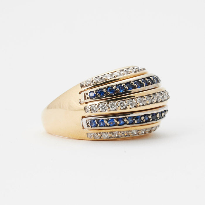 Bague 55 Bague saphirs diamants 58 Facettes