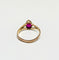 Bague 55 Bague vintage or jaune et rubis 58 Facettes