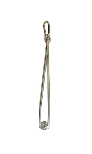 Pendentif Pendentif brucelle or blanc et diamant 58 Facettes