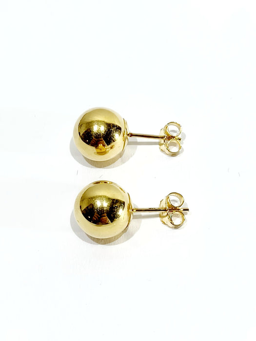 Boucles d'oreilles Boucles d'oreilles boules en or jaune 58 Facettes