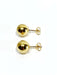 Boucles d'oreilles Boucles d'oreilles boules en or jaune 58 Facettes