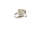 Bague 54 bague HERMES vif argent massif 925 14gr motif h t54 + boite  sterling 58 Facettes 267571